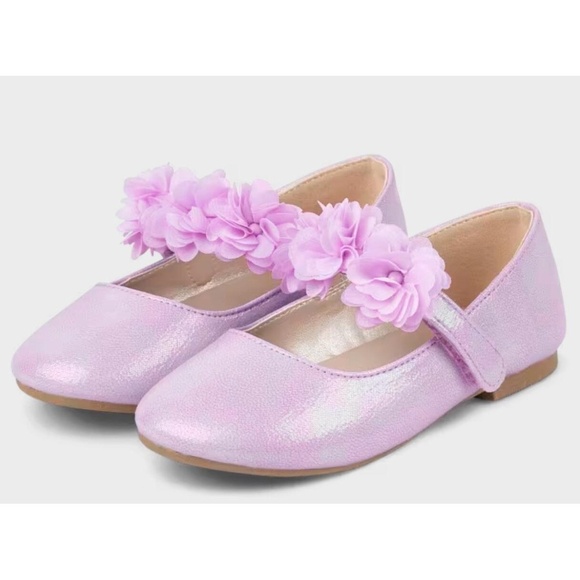 Touch of Nina Other - Gymboree Girls Floral Ballet Flats Lavender Fields flowers kids Purple sz 12